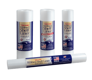 Plast-O-Mat Ribbed Nonadhesive Clear Shelf Liner